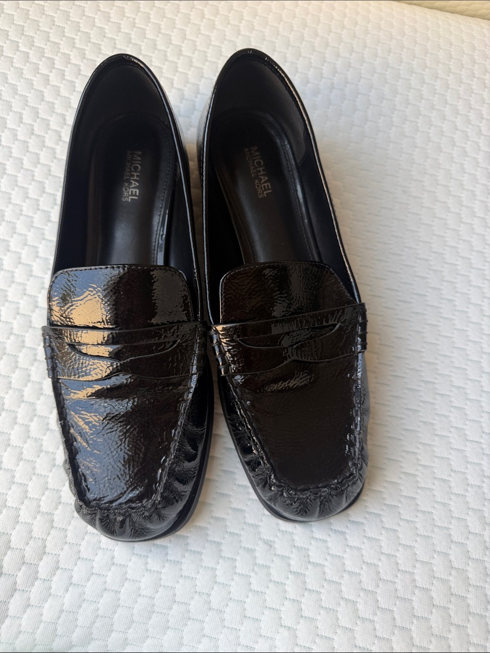 Carlson Crackled Patent Leather Loafer